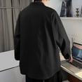 thumbnail image 4 of Male Shirt Jacket Casual Button Down Shirts Long Sleeve Shacket Jackets Loose Fit Jacket With Pockets, 4 of 4