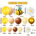thumbnail image 2 of Kit con forma de arco de globos, diseño de margaritas y abejas, 117 unidades, amarillo, 2 of 2