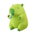 thumbnail image 2 of Peluche de carpincho decorativo para acurrucarse, cómodo y divertido juguete de peluche para acompañar Aguacate 40 cm, 2 of 9