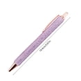 thumbnail image 3 of Plastic Ballpoint Pen Purple Rhinestone Retractable Pen 2 Count Weighty Feel Signature Pen with Sleek Writing for Business Gifts and Office Use by JASKFLY, 3 of 7