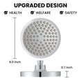 thumbnail image 5 of High Pressure Rain Shower Head, Luxury Modern Look, The Perfect Adjustable Replacement For Your Bathroom Showerhead, Comfortable Shower Experience Even at Low Water Flow (6 Inch), 5 of 5