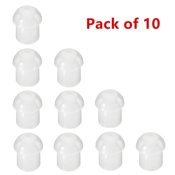 KS K-STORM Replacement Silicone Mushroom Earbud EarTips for Acoustic Tube Earpieces (Pack of 10)