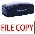thumbnail image 1 of Large Pre-Inked File Copy Stamp, Slim 1854, Ultra Slim Design, Impression Size 1-13/16" by 2-1/2", Up to 25,000 Impressions - Red Ink, 1 of 10