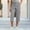 *Gray, variant on Women's Elastic Waist Capri Pants, Casual Cropped Trousers with Pockets for Summer and Everyday Wear Gray,Women's Plus XXL