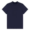 thumbnail image 5 of Haitryli Men Casual Short Sleeve Solid T-shirt Slim Fit Undershirt Tee Top Navy Blue M, 5 of 7