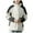 White, variant on Bxsruta Women Detachable Cap and Windproof Thick Three-in-one Jacket Outdoor Sports Warm Jacket, Pink L