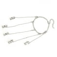 thumbnail image 2 of Chain Finger Rings Bracelet, Fadeless Cool Silver Bracelet  Chain  for Party, 2 of 8