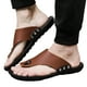 thumbnail image 4 of Zapatos de hombre Chanclas de moda de cuero de verano Sandalias de playa de uso externo informal Wmkox8yii 123q20, 4 of 9