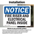 thumbnail image 3 of (2 Pack) Fire Riser And Electrical Panel Inside OSHA Notice Sign, 3 of 7