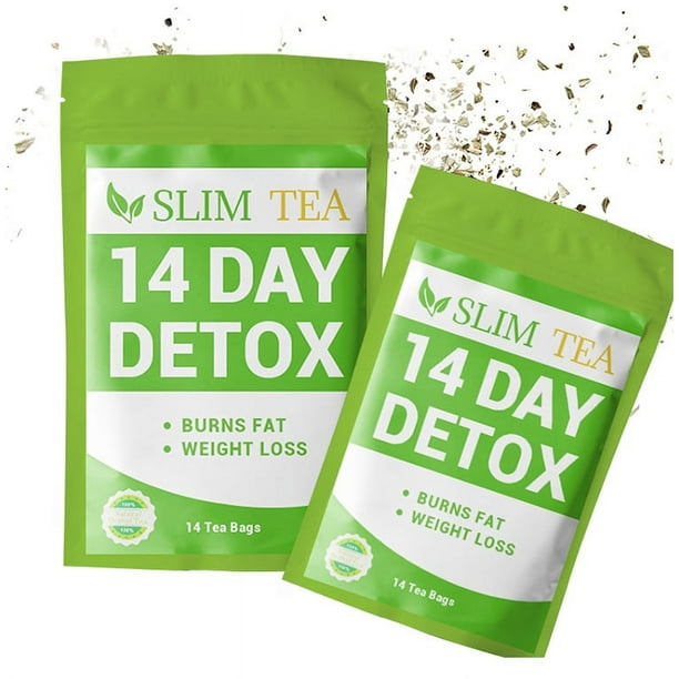 Té para bajar de peso en 14 días, 28 bolsitas de té (paquete de 2), té desinfectante purificante Rojo Verde | Walmart en línea
