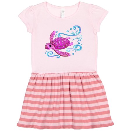 

Inktastic Cute Pink Sea Turtle Gift Toddler Girl Dress