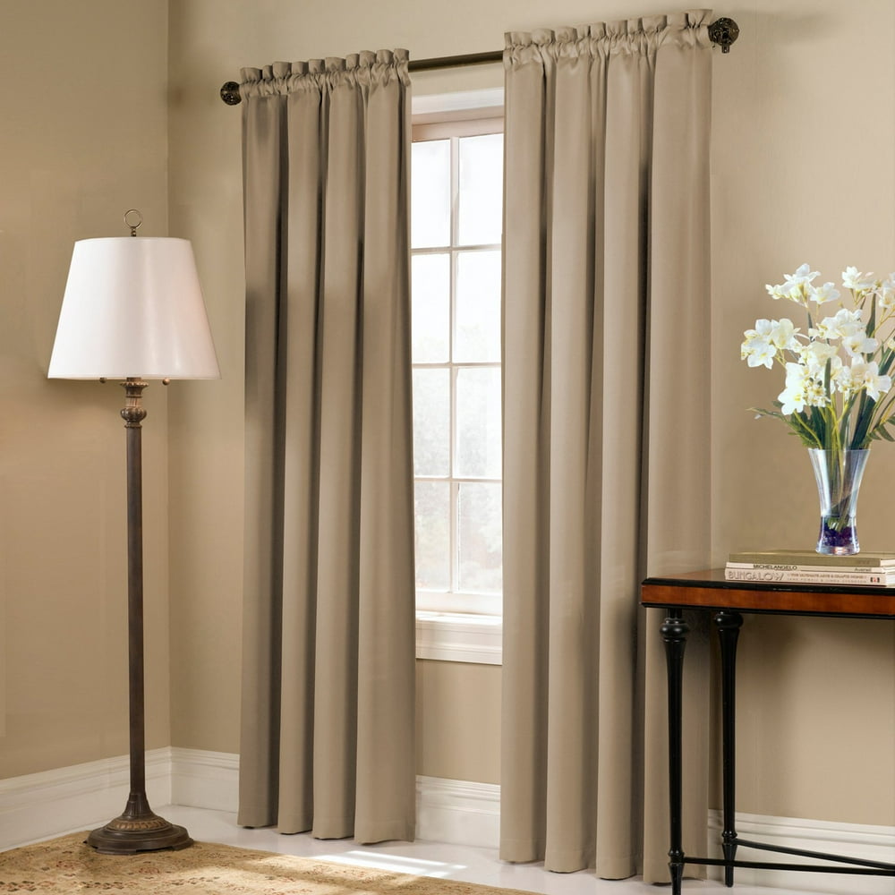 Blackstone 54" X 84" Window Curtain Panel Taupe