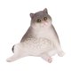 thumbnail image 1 of Figura de gato Figura de gato Simulación de artesanía de escultura Realista Estatua de gatito para cumpleaños Niños para niños Niños y niños Regalo gris, 1 of 8