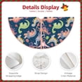 thumbnail image 3 of Fotbe Dinosaur Pattern Christmas Tree Skirt, Tree Skirts Plush Christmas Decorations, Christmas Tree Skirts Xmas Decorations Holiday Party Decor-36", 3 of 6