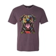 thumbnail image 3 of My Favorite Breed is The One In Need | Colorful Labrador Dog | Dean Russo Art Animal Lover Mens Premium Tri Blend T-Shirt, Vintage Purple, L, 3 of 5