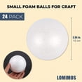 thumbnail image 2 of Bolas de espuma para manualidades LOMIMOS, 24 unidades, 10 cm, blancas, decoración DIY, 2 of 7