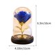thumbnail image 3 of Adornos de San Valentín, regalos de San Valentín, rosa de papel de aluminio recubierta de vidrio, flor eterna, regalo creativo para vacaciones, luz nocturna LED luminosa, rosa decorativa., 3 of 6