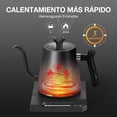 thumbnail image 4 of Tetera El&eacute;ctrica Cuello de Cisne de Acero Inoxidable, Hervidor de Agua El&eacute;ctrico de 7 Modos de Temperatura, Apagado Autom&aacute;tico, Calentamiento R&aacute;pido de 1000, 4 of 7