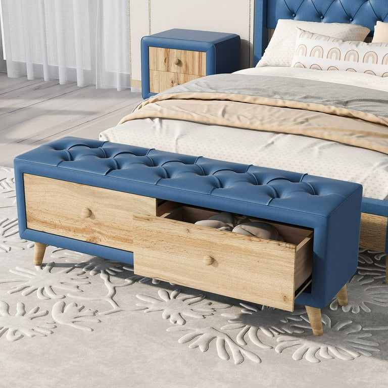 Single discount bed bench