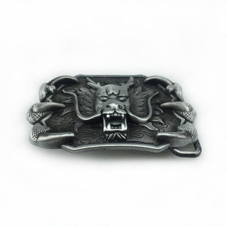 Western Belt Buckle Dragon Vintage Cowboy Belt Buckle Retro Belt Accessories