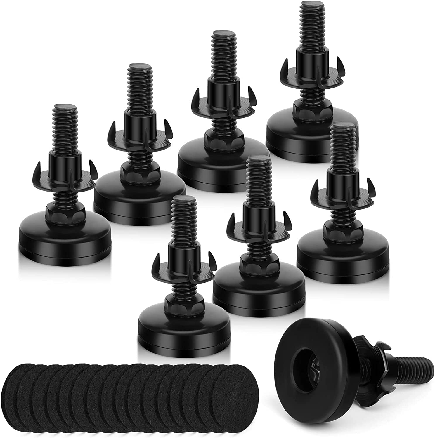 8 Set Furniture Leveling Feet, Adjustable Leg Levelers Heavy Duty