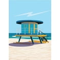 thumbnail image 3 of ARCTIC FRAME 11x14 Black Modern Framed Museum Art Print Titled - dipsouth beach, 3 of 5