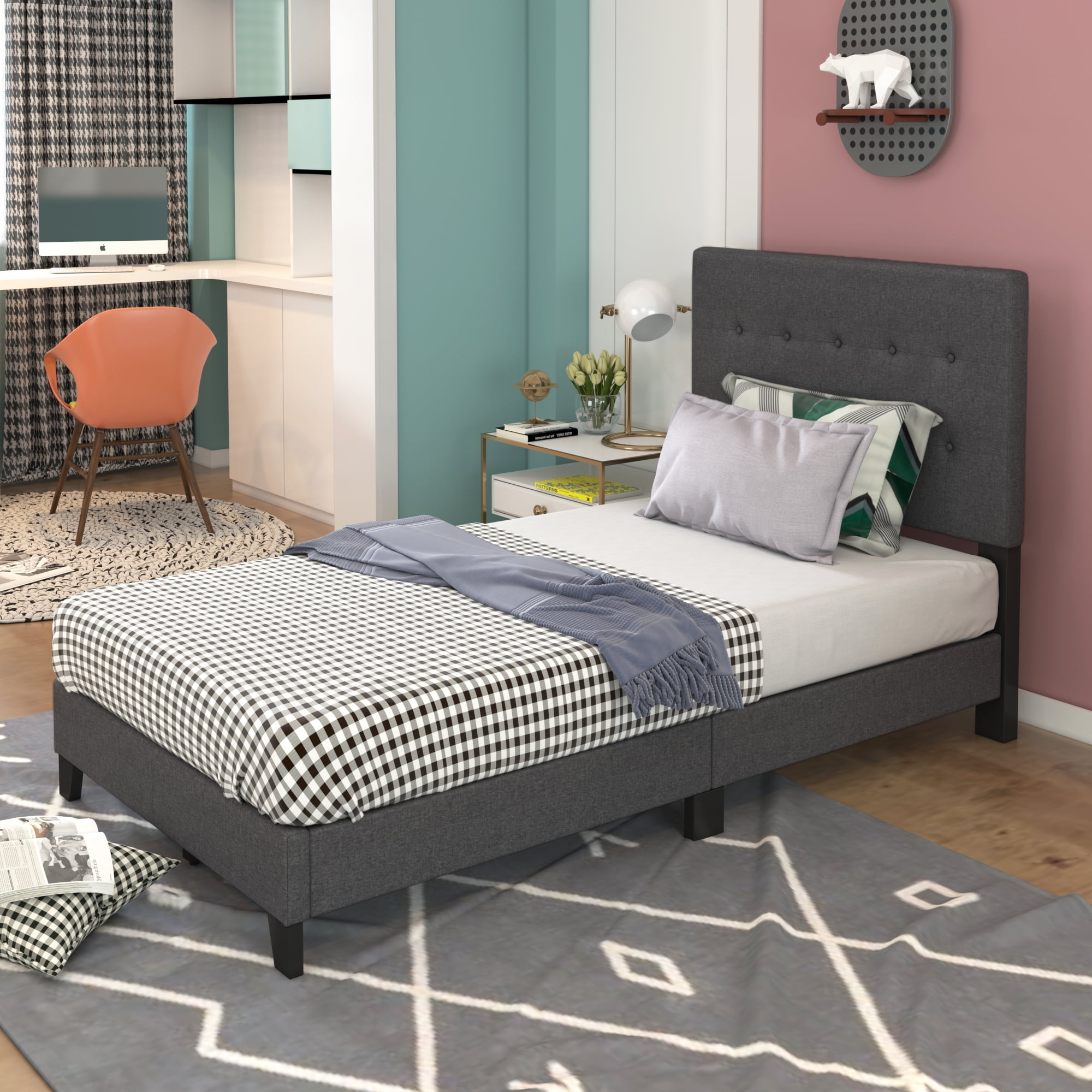 twin wood bed frame