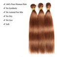thumbnail image 4 of #30 Paquetes de cabello humano castaño liso, 3 paquetes de 12 a 34 pulgadas, 4 of 9