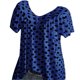 thumbnail image 2 of Sonducket Nomeni - Blusa de manga corta para mujer, talla grande, informal, con cuello en V, con lunares Prendas para la parte del cuerpo Azul XXL Sonducket AP001865-13, 2 of 6