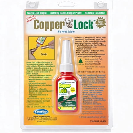 ComStar Copper Lock 10 ml No-Heat Liquid Solder, Pipe & Coupling Solder