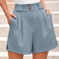 thumbnail image 2 of Seductiva Shorts for Women Womens Waist Summer High Shorts Cotton Waist Casual Women Shorts Elastic and Solid Women's Shorts Summer Shorts for Women, 2 of 5