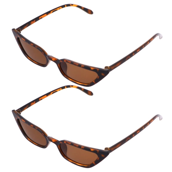 Zehuanyu  2 Pcs Fashion Sunglasses Cat Eye Product Decoration Ladies Miss