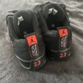 thumbnail image 2 of Ni-k-e Air Jordan Retro 12 Low Orange Max Shoes Black Suede Sz 10, 2 of 5