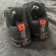 thumbnail image 2 of Ni - ke Ni - ke Air Jordan Retro 12 Low Orange Max Shoes Black Suede Sz 10, 2 of 5