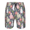 thumbnail image 3 of Fotbe Llamas Trajes de Baño Estampados para Hombre, Shorts de Verano de Secado Rápido, Ropa de Playa, Bañadores-3X-Large, 3 of 6