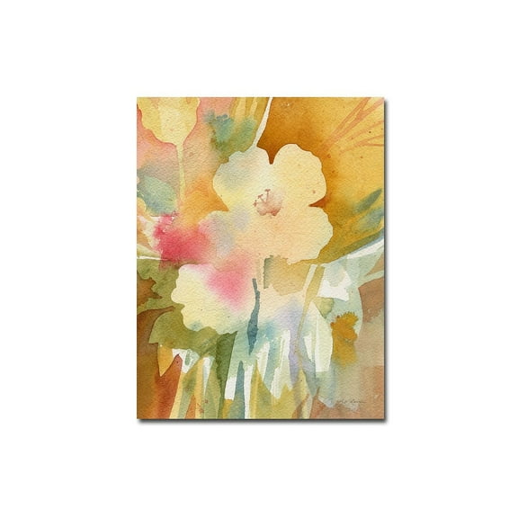 Trademark Art "Ochre Garden View" Canvas Wall Art by Shelia Golden