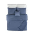 thumbnail image 2 of Mainstays 5-Piece Washed Indigo Waffle Comforter Set, Full/Queen, 2 of 9