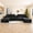 Black, variant on 150" Oversized Modular Sectional Sofa, Deep Seat Cloud L-Shape Corduroy Couch with Cup Holders, USB Ports, Wireless Charging & Storage Box, Upholstered Modular Sleeper Sofa for Living Room (Black)
