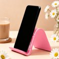 thumbnail image 2 of Pu Adjustable Angle Phone Stand For Desk Flexible Cell Phone Holder Bendable Freely Lightweight For All Smartphones Travel Home Airplane (Pink), 2 of 7