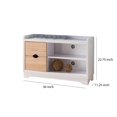 thumbnail image 7 of Wooden Shoe Cabinet With Two Drawers White And Brown - Saltoro Sherpi, 7 of 7