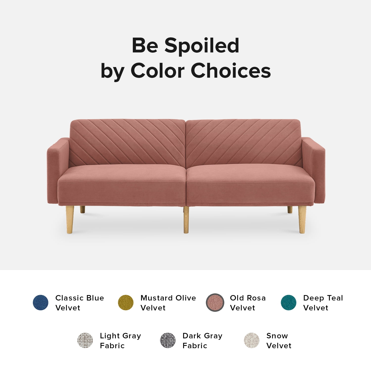 Fold Out Double Foam Sofa Bed Chloe Natural Baci Living Room