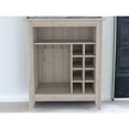 thumbnail image 4 of HomeRoots Light Gray Bar Cart With Wine Storage, 4 of 4