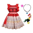 thumbnail image 1 of Disney-disfraz de Moana para niña pequeña, traje de princesa para fiesta de Halloween, ropa de fantasía para 2, 3, 5, 6, 8 y 10 años Fivean unisex, 1 of 2