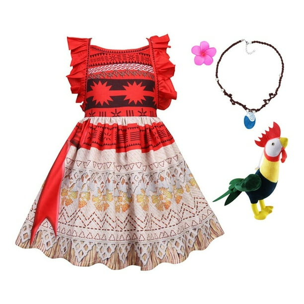 Disney disfraz de Moana para nina pequena traje de princesa para fiesta de Halloween ropa de fantasia para 2 3 5 6 8 y 10 anos Fivean unisex Bodega Aurrera en linea