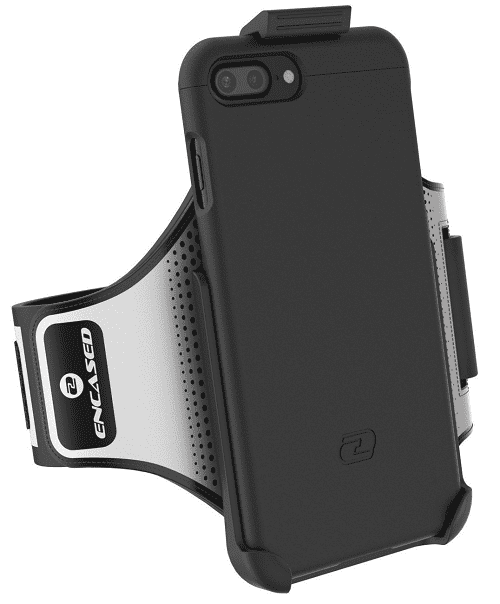 Rose Gold Includes Click-N-Go Running Arm Band w/Hybrid Cover 2 pc Set Encased Slimshield iPhone 7 Armband & Sport Case