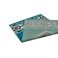 thumbnail image 5 of Allstar Rugs  Cherokee Themed Polypropylene Area Rug 5' 0" x 6' 11" - Blue Lightning, 5 of 5