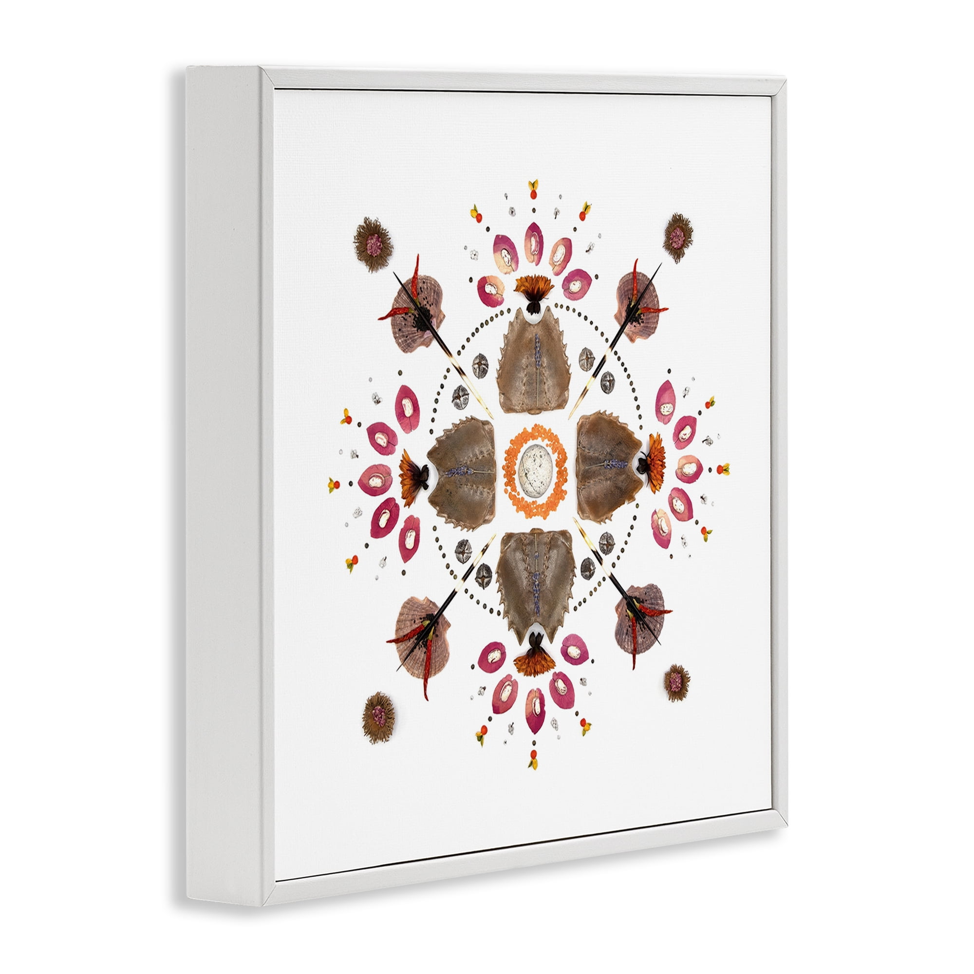 Stupell Industries Symmetrical Nautical Collection White Framed Giclee Art, design by Beth Adoette