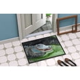 thumbnail image 4 of Carolines Treasures JMK1003JMAT Tapis Bleu Alligator Intérieur & Extérieur, 24 x 36 Po., 4 of 4