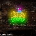 thumbnail image 3 of Glowneon Candy Shop Neon Led Light, Lollipop Candy Shop Led Wall Art, 3 of 5