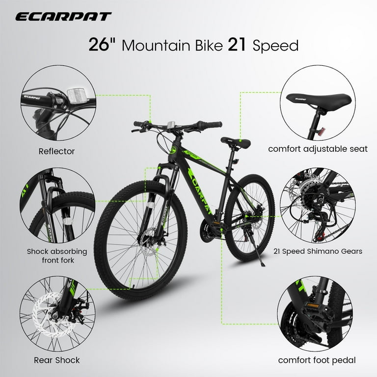 自転車本体 26 inch bicycle 26 Inch Mountain Bike Dual Full Suspension, Shimano 21-Speed